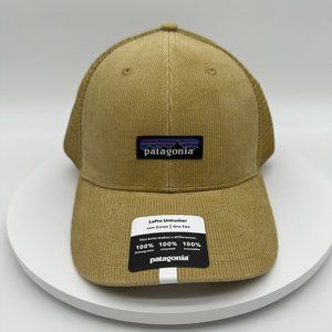 Patagonia Hat P-6 Label LoPro UnTrucker Corduroy Cap Mojave Khaki Trucker Mesh